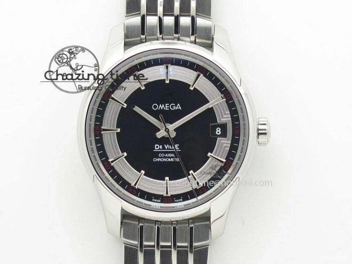 0517 Timeless Planet Ocean 600M Chrono SS VRF 1:1 Best Edition Black Orange Bezel Black Dial on SS Bracelet A 7652